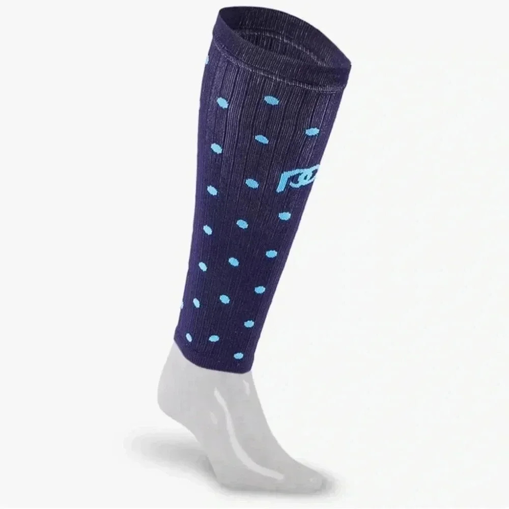 Pro Compression | Navy Dots  Calf Sleeves